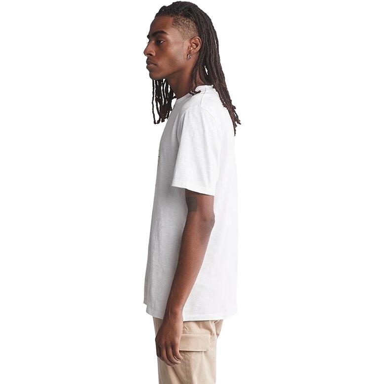 Timberland Letter Logo Casual Short Sleeve Round Neck T-Shirt Men Tops White A623N-100