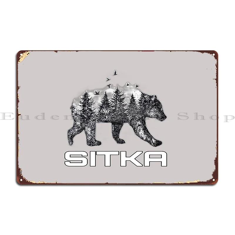 

Brown Bears Of Sitka 4 Metal Sign Pub Mural Designs Plaques Home Create Tin Sign Poster 20x30cm（7.8x11.8inch）