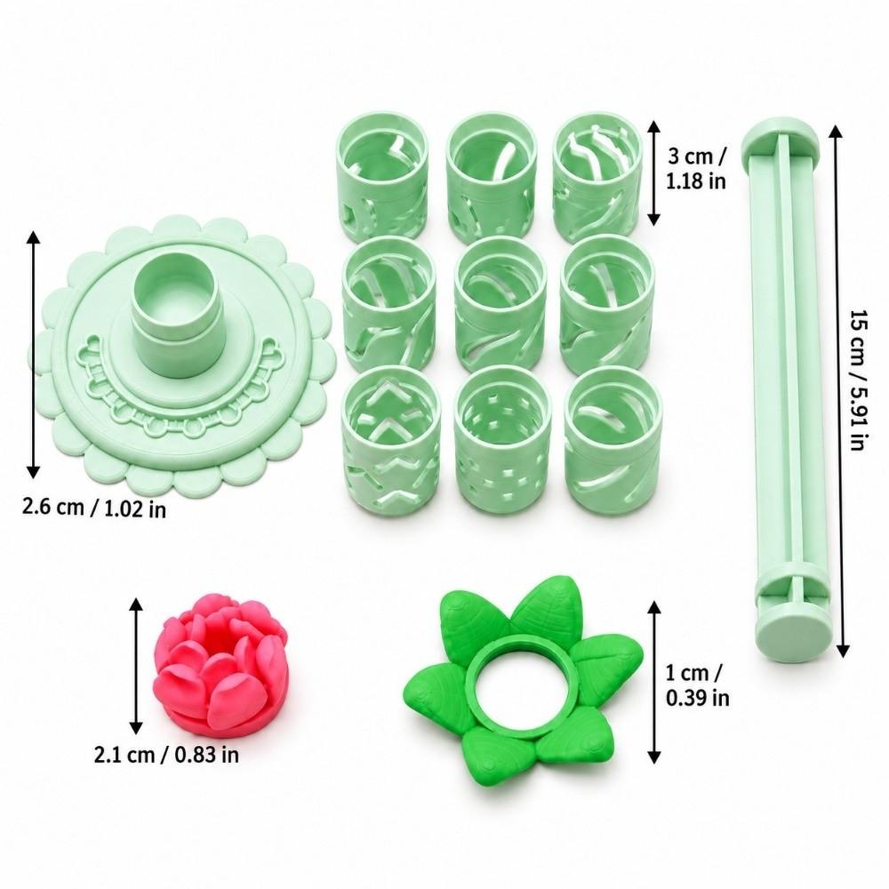 Reusable Polymer Clay Flower Shaper Modular Petal Mold Set Modular Clay Bloom Maker Modeling Clay