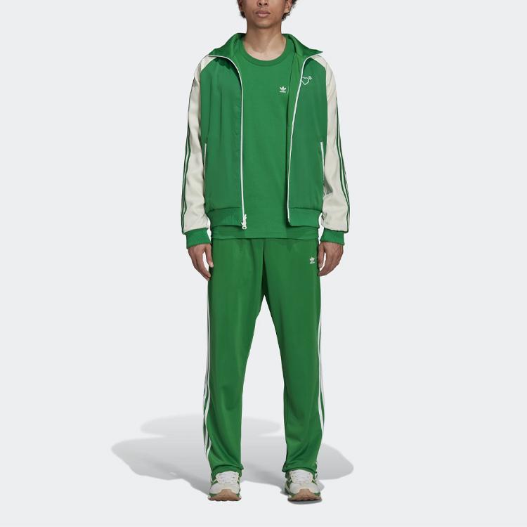 Adidas Originals X Human Made Seitenstreifen Lässige Trainingshose Herren Unterteile Grün GV4337