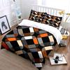 Geometric Art Deco Pattern Design Duvet Cover Set With 3D Printing Design Soft Polyester Bedding Set All-Season Comfort