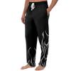 Men's Knitted Fashion Print Pocket Casual Pants Pajama Pants