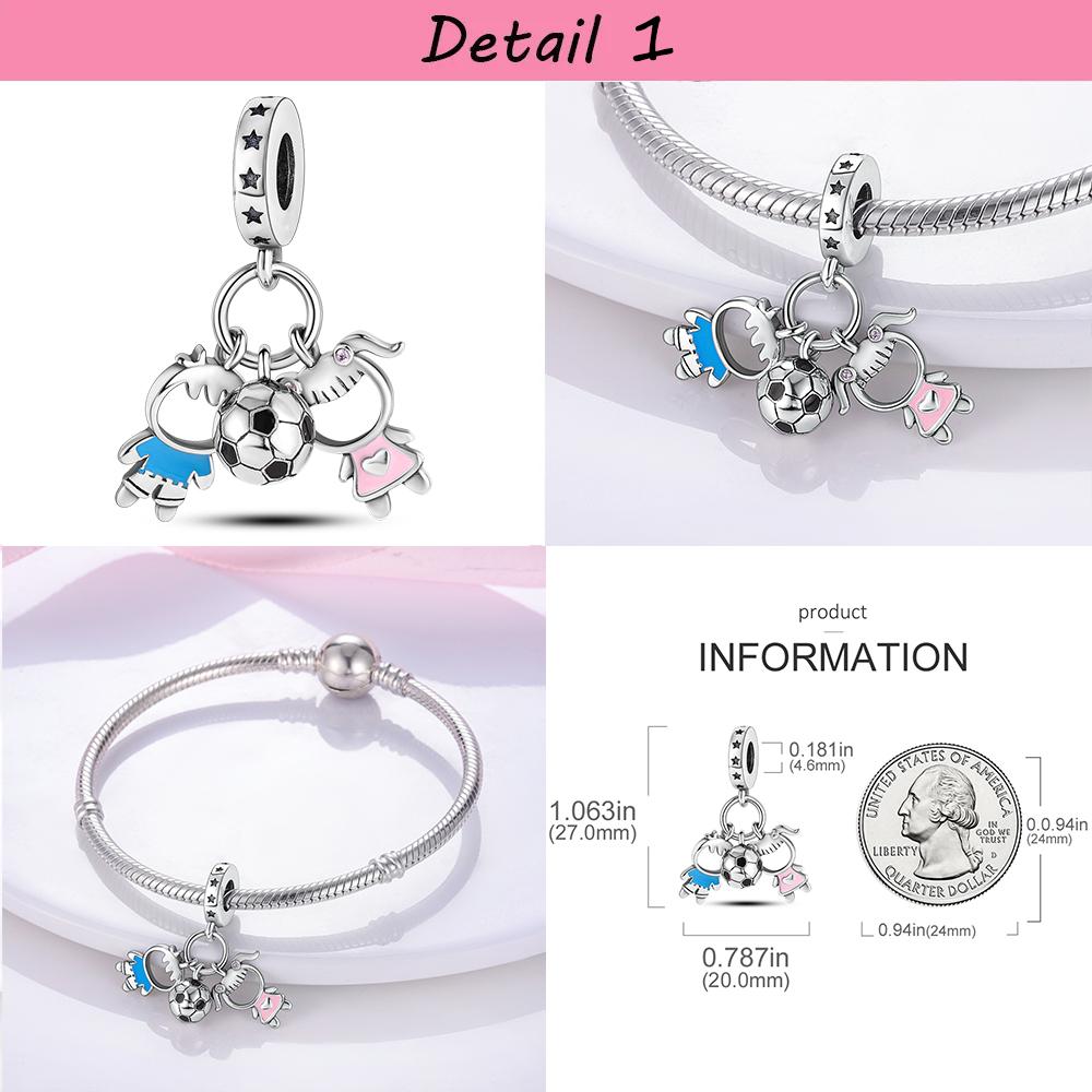 Copper Plated Sister In My Heart Friend Friendship Bead Charm Fit Bangle Bracelet Beads Color Women Jewelry Making Love Gift