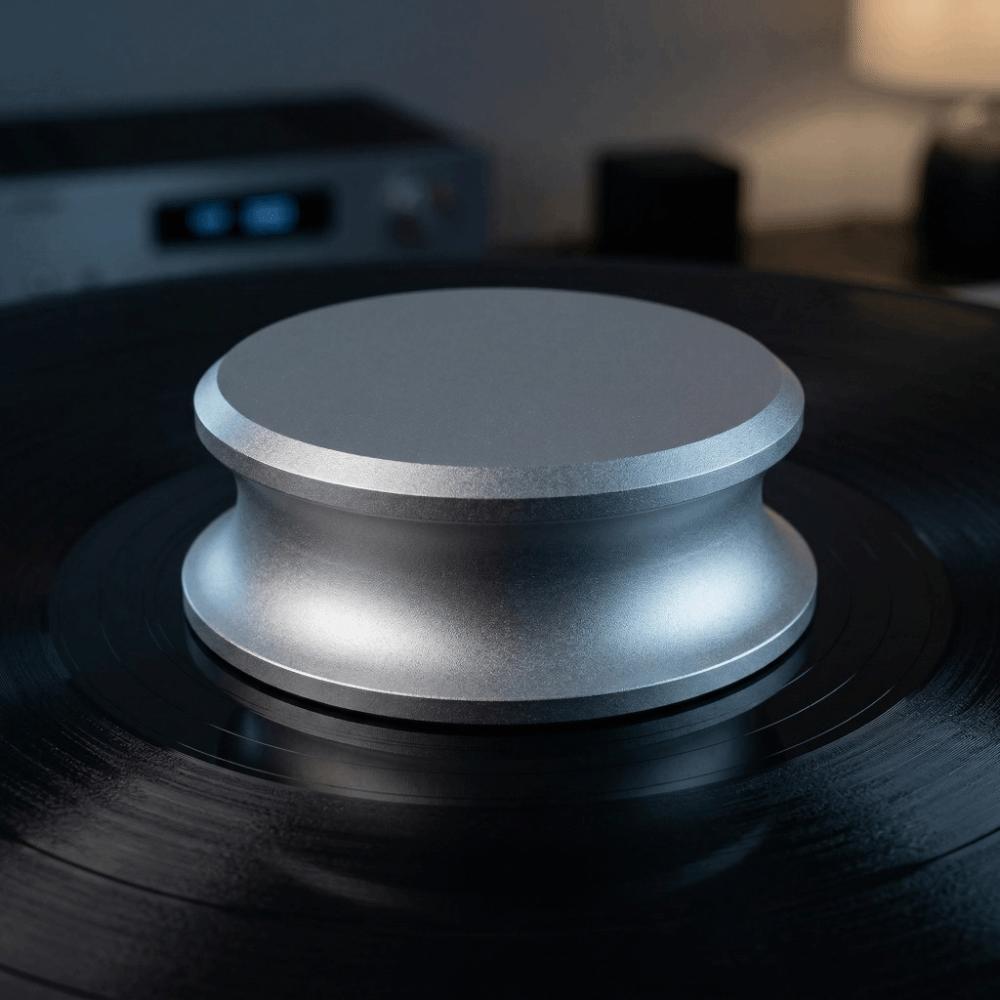 Universal Aluminum Record Turntables Weight Stabilizer Silicone Base Vinyl Record Weight Turntable Clamp Turntable