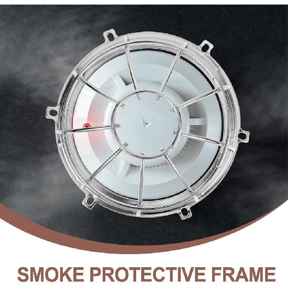 Cabilock Fire Sprinkler Head Guard, 2pcs Silver Iron Sprinkler Head Cage Cover Pendent Upright Horizontal Sidewall Sprinkler Heads Shell for