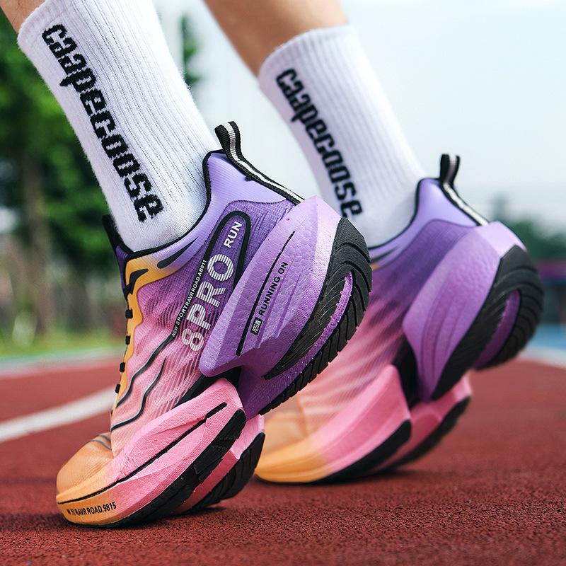 New Chitu 8pro Middle School Students Running Shoes Autumn Mesh Students Super Soft Racing Breathable Body Test Carbon Board Sports Shoes
