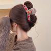 Christmas Cartoon Shark Plush Claw Clip - Cute Winter Hair Accessory