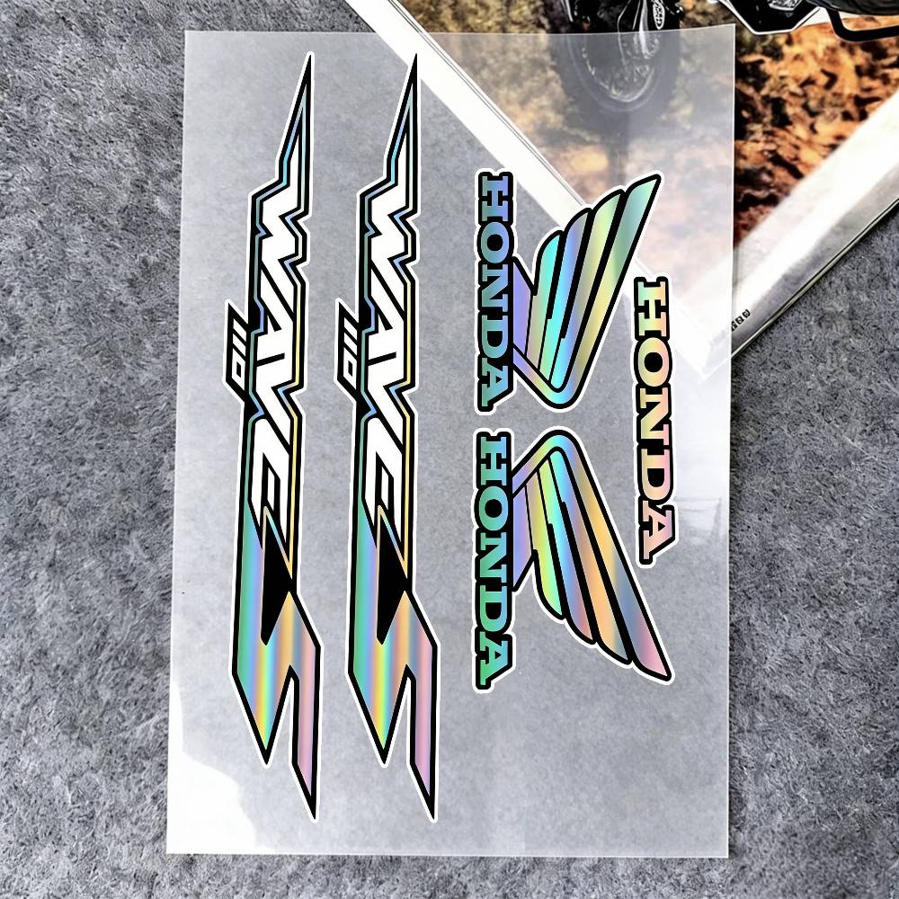 For Honda Reflective Motorcycle Stickers, 3M Safety Warning At Night In The Dark Scooter Helmets TT5
