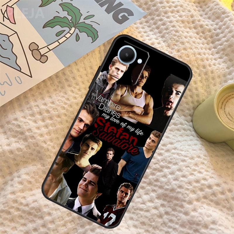 Stefan And Damon the Vampire Diaries Case For Realme C55 C71 C67 C51 C75 C63 C61 C65 C53 C35 11 12 13 14 Pro Plus GT6 GT7 15 Pro