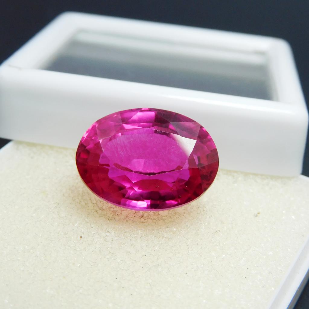 Natural Pink Sapphire Loose Gemstone Oval Cut 18.35 Ct September Birthstone for Gem Collections
