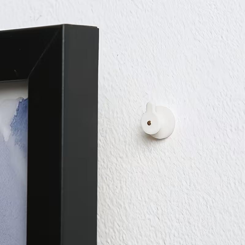 50 Mini Unsichtbare Wandnägel, Glatte Schaft Metall und Kunststoff Rahmenhaken Geeignet für Fotos und Dekorationen Finishing Nagel Klein