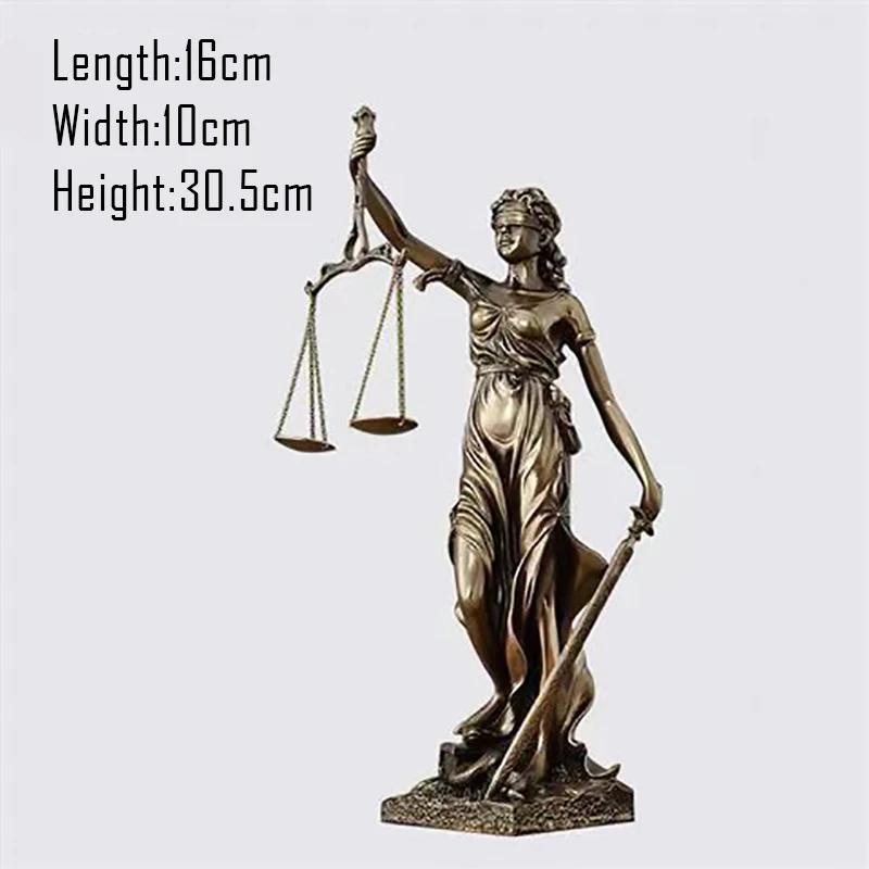 

Greek Goddess of Justice Themis Figurine Resin Statue, Ornaments Home Decoration Goddess Sculpture Office Decoration Craft Gifts