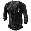 Men's Long Sleeve Graphic And Embroidered Fashion T-Shirt  Spring And  Long Sleeve Printed Pullover Sweatshirt