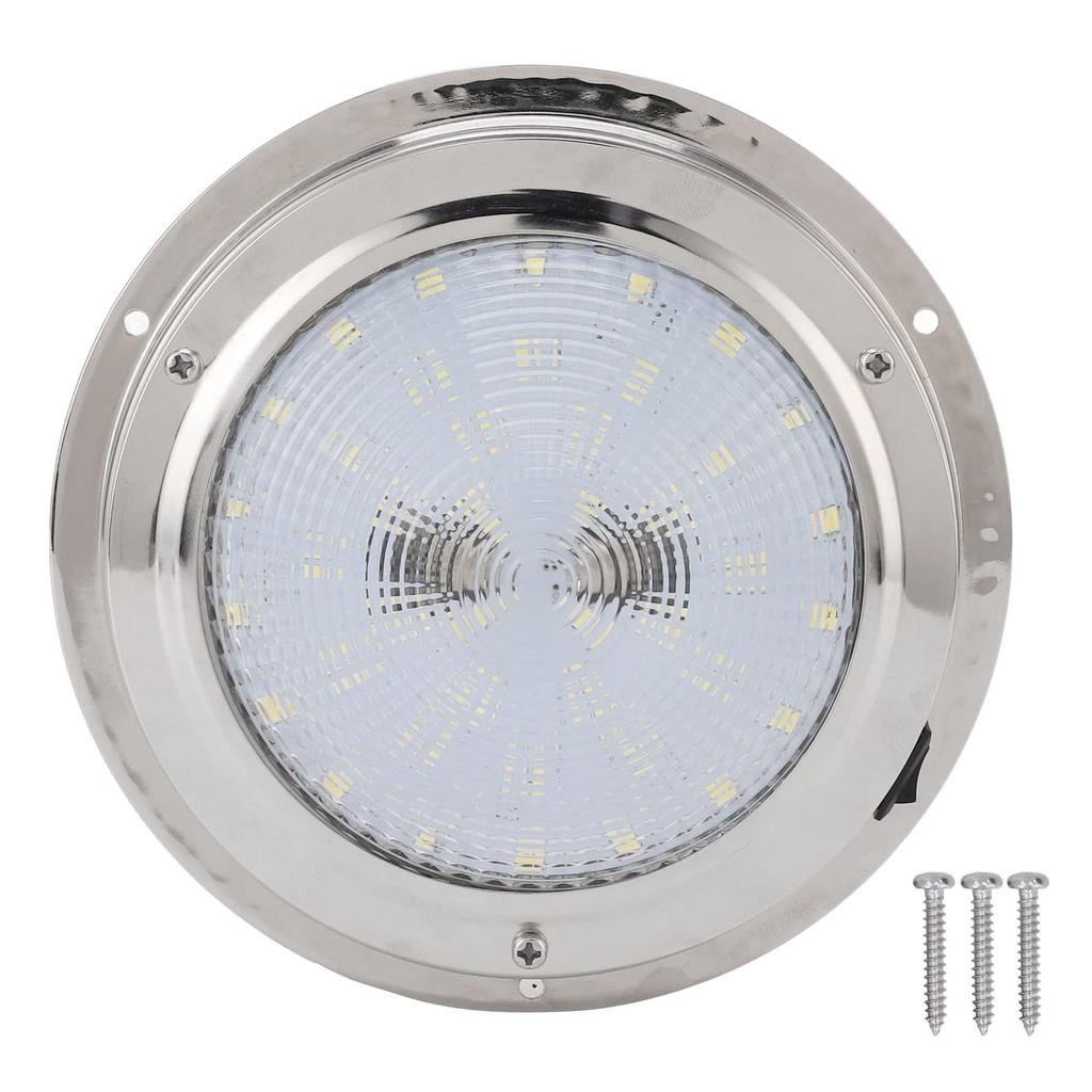 LED Surface Mount Dome Marine Ceiling Dome 42 IP65 Waterproof Interior Cabin Light for and Yachts Light, 5.5-inch Light, LEDs, Caravans, RVs, Boats,