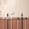 6-Pack Magnetic Cable Organizers, Plastic Cable Management Clips, No-Trace Self-Adhesive Desk & Car Cable Ties, Multi-Port Data Line Holder