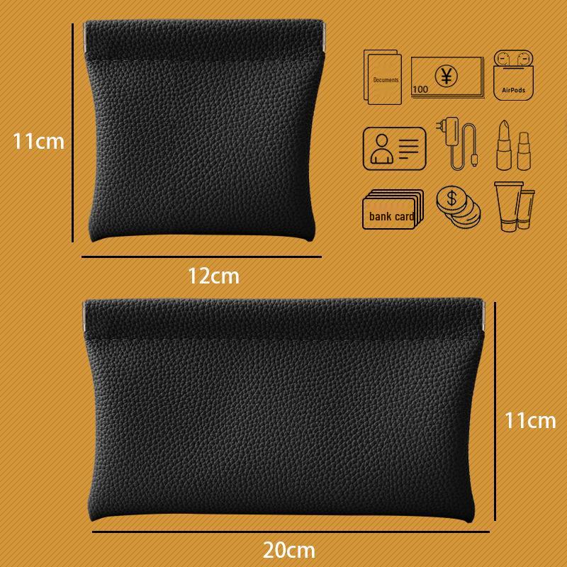 Lychee Pattern Shrapnel Storage Bag: Large Makeup Bag, Glasses Pouch, Inner Clutch, Lipstick & Coin Purse Set.