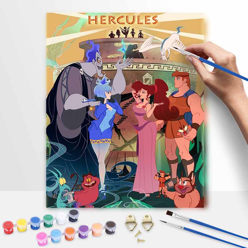 Disney Hercules Oil Painting Kit Home Bedroom Wall Decor Handmade GiftDisney Hercules 20x30cm