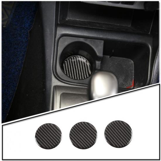 Carbon Fiber Car Cup Holder Pad Water Cup Slot Non-Slip Mat for Tacoma 2011-2015