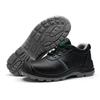 High-Quality Anti-Static Safety Shoes, Steel Toe, Anti-Smash, Anti-Puncture, Non-Slip, Oil-Resistant, Embossed Cowhide.