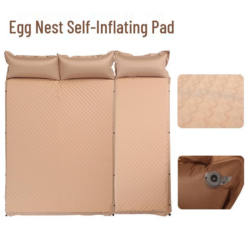 Double Camping Inflatable Mattress Pad for Tent or Home