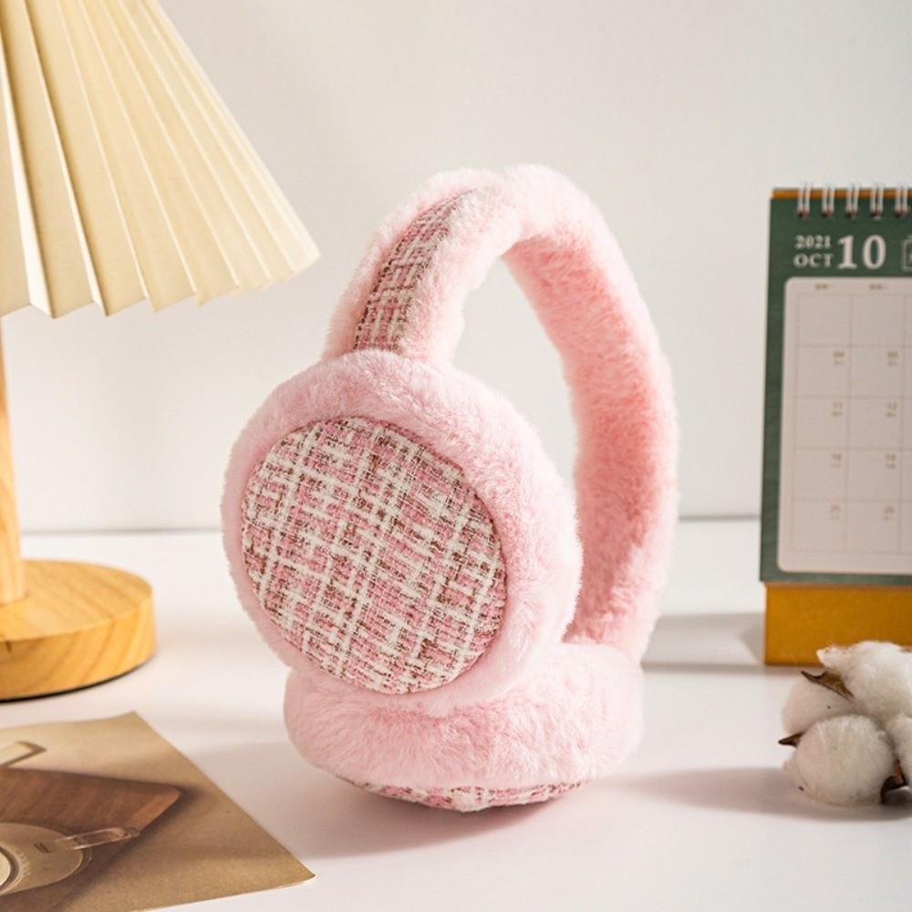 Windproof Foldable Ear Cover Plush Winter Thicken Earflap Winter Warm Earmuffs  Cold Weather