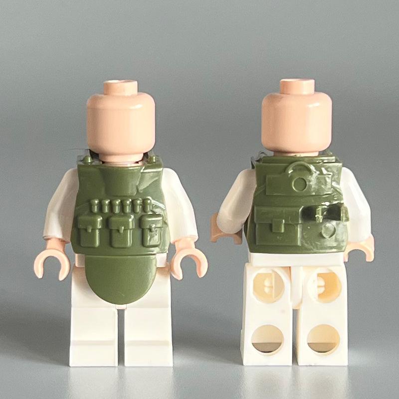 Compatible Building Block Miniature Body Armor Combat Single Vest Small Particle Building Block Accessories Toy Diy Assembly
