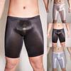 See Through Men Underwear Sheer Shiny Shorts Trunks Swim