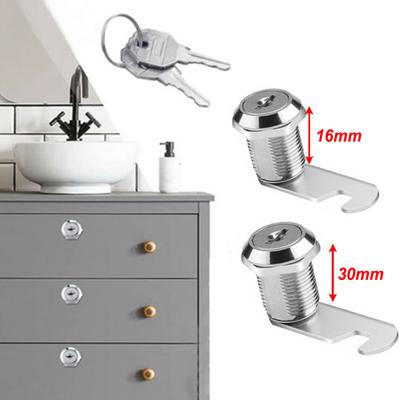 16/30mm Cam Lock Barrel Drawer Lock Durable Zinc Alloy