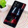 Red Wine Glass TPU Phone Case For Samsung Galaxy note 10 pro S26 S25 S24 S23 S22 Ultra Plus S21 FE S20 Shockproof Cover