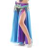 Children's Double Split Chiffon Double Color Skirt Belly Dance High End Skirt Children's Dance Split Leg Exposed Skirt