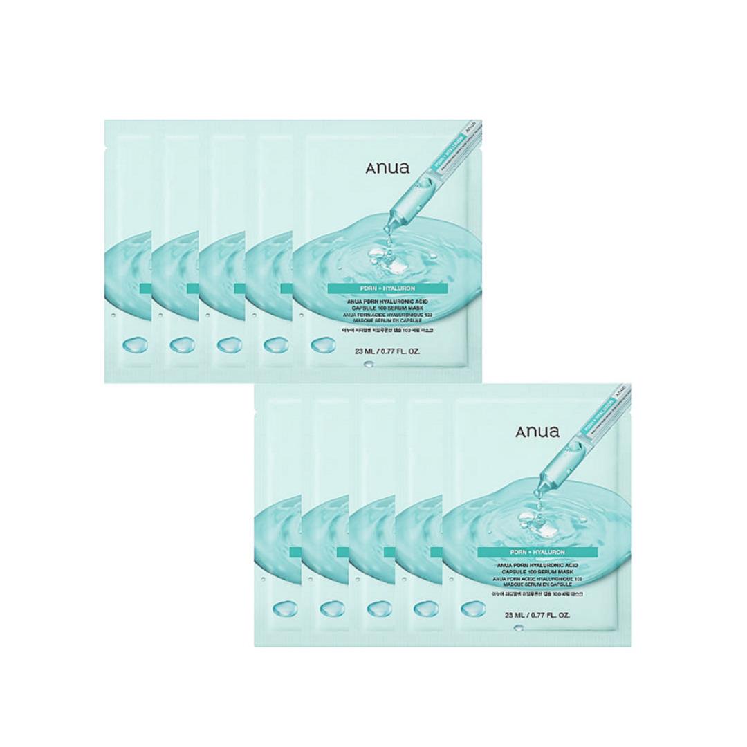 

[ANUA] PDRN Hyaluronic Acid Capsule 100 Serum Mask Sheet 23ml x 10ea 23ml x 10