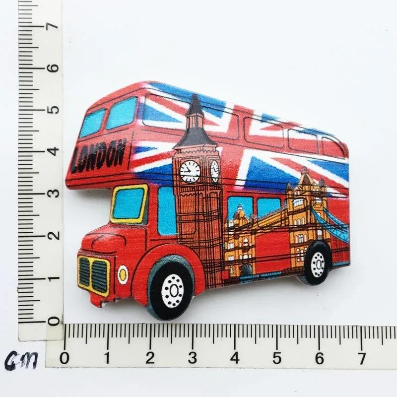 British Fridge Magnets London Bus  Big Ben Manchester Windsor Oxford Bear England Magnetic Fridge Stickers Collection Gifts