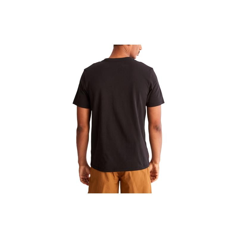 Timberland Solid Color Crew Neck Pullover Short Sleeve T-Shirt Men tops Black TB0A6DKU0011