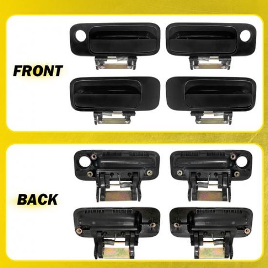 For 00-04 Toyota Avalon Outside Exterior Door Handle Front Rear Left Right Black
