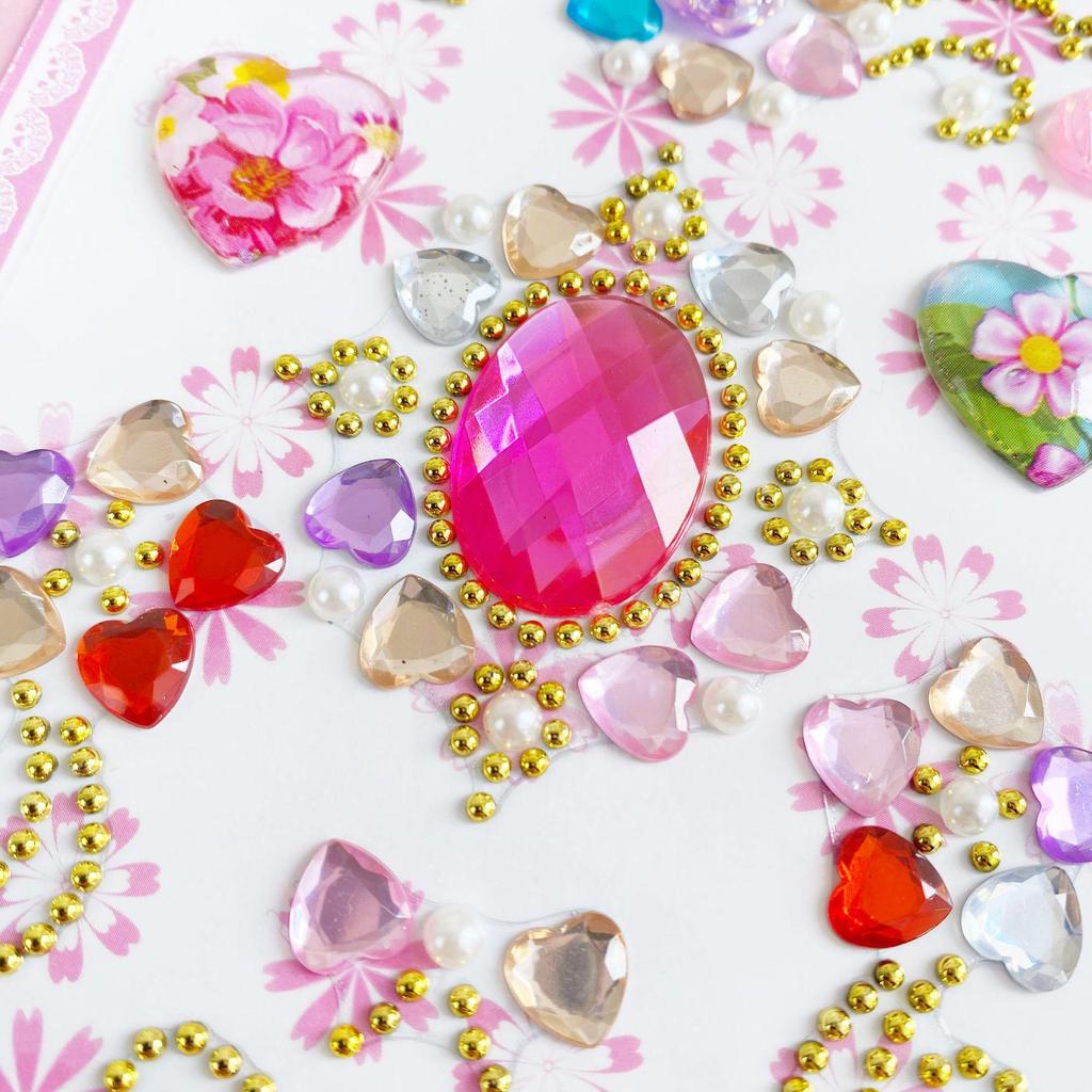Colorful Acrylic Rhinestone Stickers for Phone & Photo Album Decoration