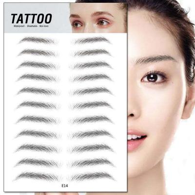 Eyebrow Sticker Waterproof Hair-Like 3D Long Lasting Eyebrows Tattoo Makeup Patches