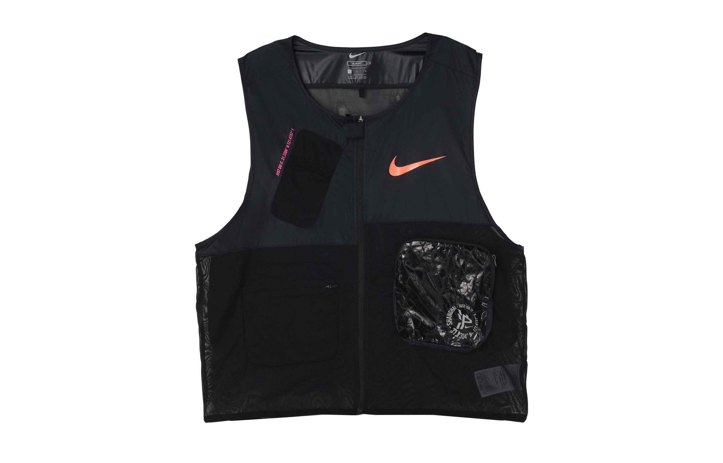 Nike Vests Men s Black Crew Neck Moderate Other DC6374-010 M
