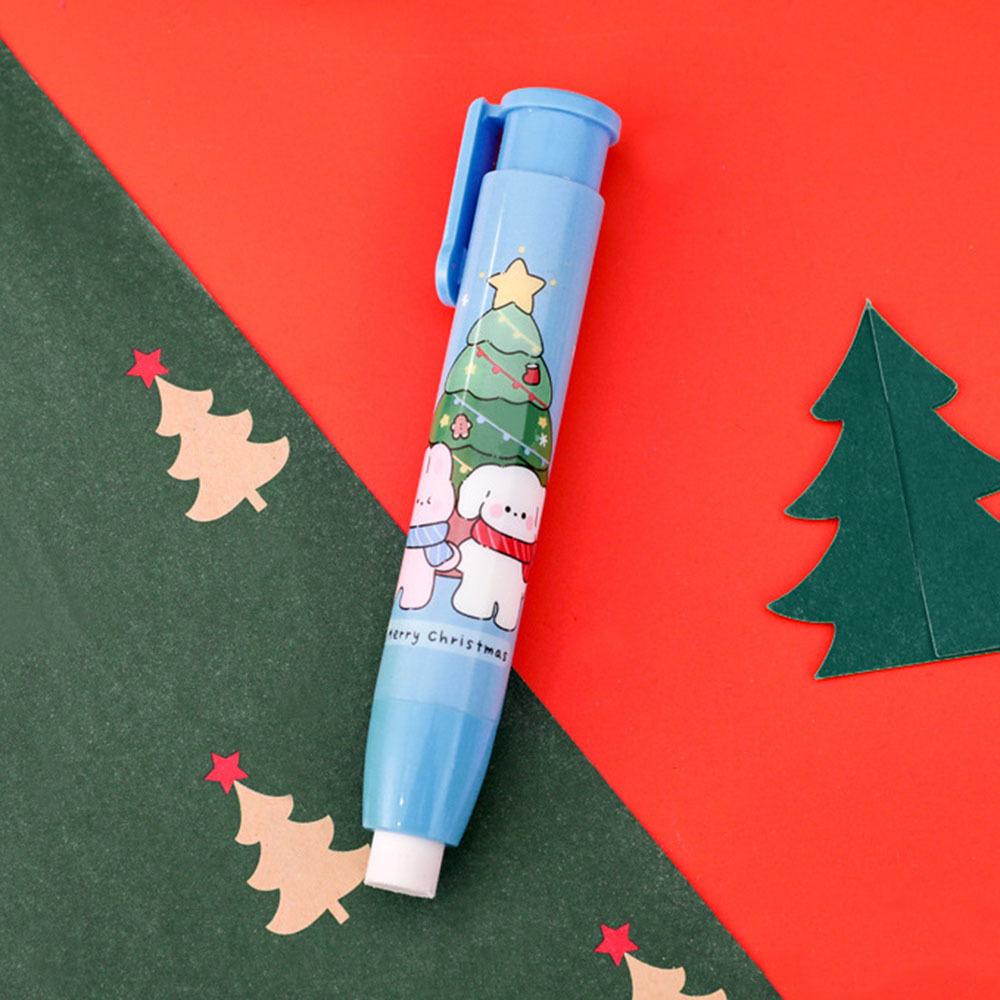 

1 шт. канцелярский пресс растягивающийся рождественский резиновый школьные принадлежности прекрасный творческий новинка детские подарки карандаш ластик