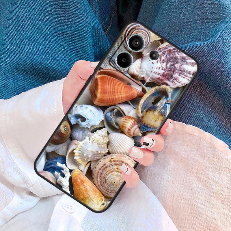 Sea Shells Cover For Xiaomi Redmi Note 14 Pro 13 12 11 9 10 9S 10S 11S 12S Redmi 10C 12C 13C 14C Case