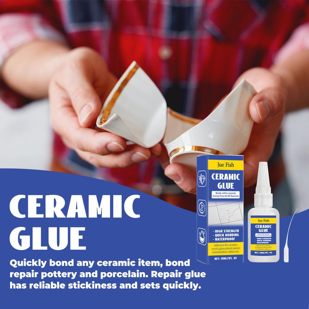 Jue Fish High-performance Ceramic Repair Glue 30ml Ideal For Quick Household Fixes