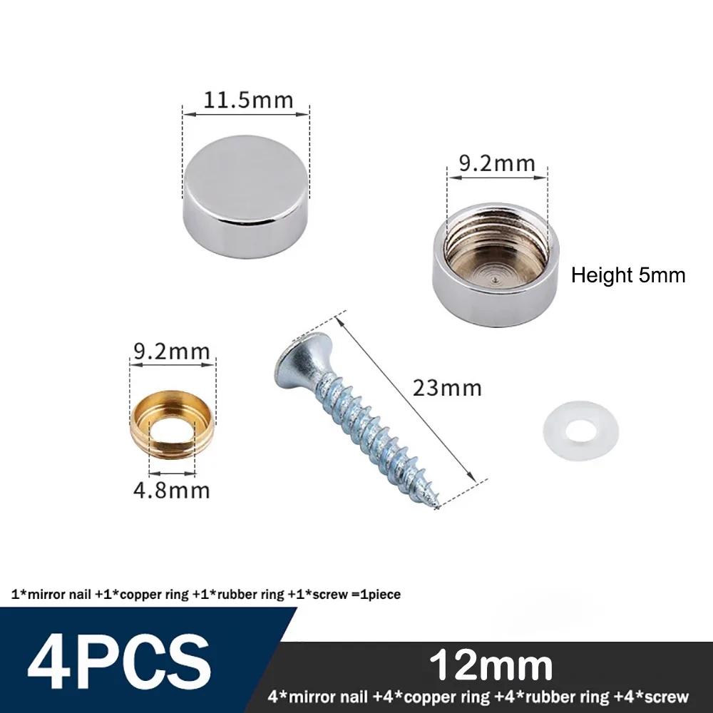

Home Improvement Copper Screws Decorative Cap Silver Multiple Sizes Nails Fasteners Mirror Fixing Nails Tea Tables