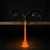 Fantasy Novel Fan Gift Fire-breathing Dragon Figurine, Durable PLA Flying Book Stopper, Creative Home Interior Decor 3D Print Ornament for Office