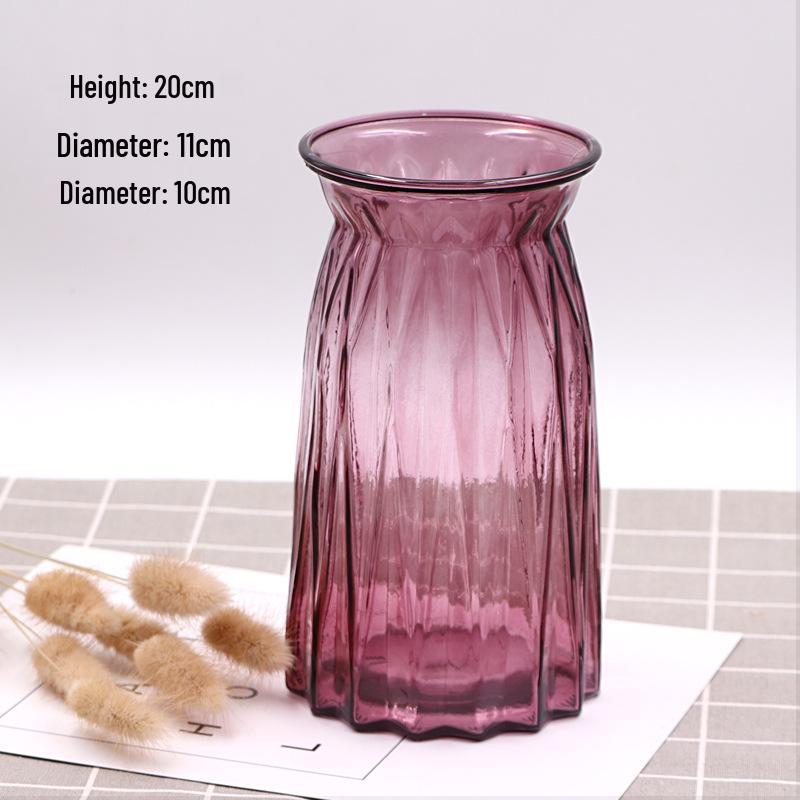 Pequeno Vaso de Vidro Criativo para Flores Frescas ou Secas - Ornamento para Mesa de Casa