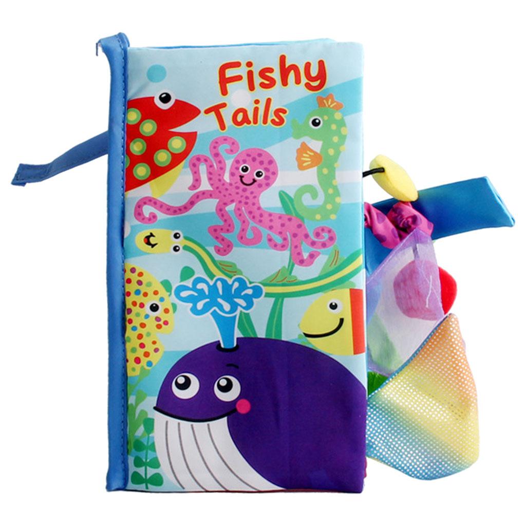 Book Crinkle Development Interactive Stroller Toy 0-6 Months