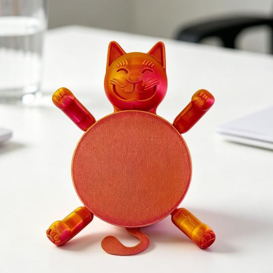 Posavasos de Gato Impreso en 3D Divertido Lindo Soporte para Tazas de Gato para Bebidas Barra Mesa de Cocina Decoración de Fiesta Regalos de Cumpleaños para Amantes de los Gatos