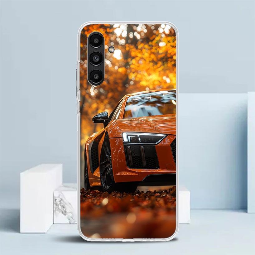 R-S 6 7 8 Sport Car Cover for Samsung Galaxy A17 A37 A57 A16 A26 A36 A56 A15 A14 A55 Phone Case A13 A53 A25 A35 A24 A34 A23 A33
