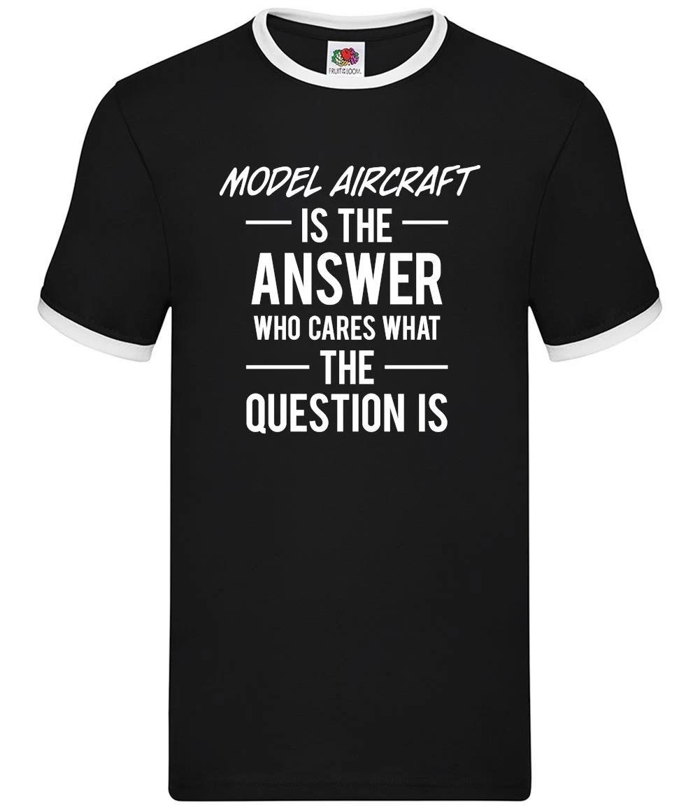Model Aircraft Is The Answer - Mens Ringer - Die Cast Hobbie Plane Geek XXXL