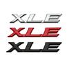 3D Metal XSE XLE SE LE Letters Rear Trunk Emblem Badge Car Sticker For Toyota CAMERY YARIS RAV4 COROLLA EX CROWN Accessories