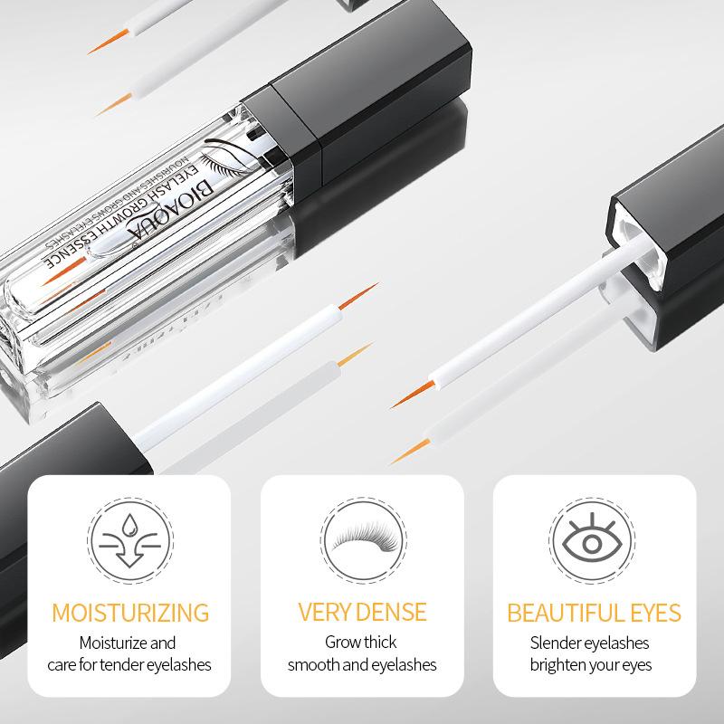 BIOAOUA Kapalina na hubnutí řas je dlouhá, hustá, natočená a nejde snadno sloupnout. Řasenka 7ml