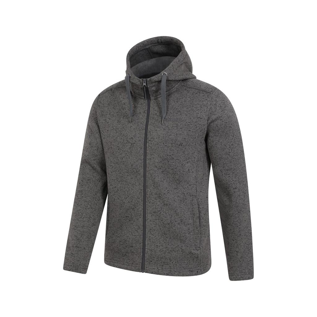 Mountain Warehouse Men's Nevis Fleece Full Zip Hoodie